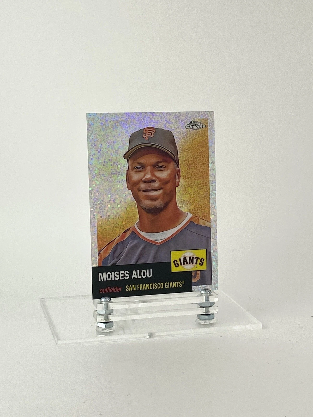 2022 Topps Chrome Platinum Anniversary Speckle Refractor Moises Alou SSP 94/150