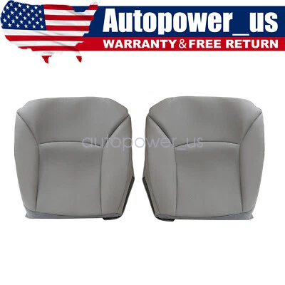Driver & Passenger Bottom Seat Cover For 2002-2008 Ford E150 E250 E350 Van Gray Foto 1 de 4
