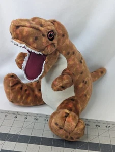 Wild Republic Dinosaur T Rex Plush 12 Inch Brown Tyrannosaurus St Louis Zoo Toy - Picture 1 of 13