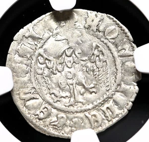 ITALY, Aquileia. Antonio II Panciera, 1402-1411. Silver Denaro, NGC MS61 - Picture 1 of 4
