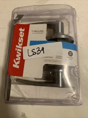 Manija de puerta con palanca L/R cromada satinada Kwikset Delta 300DL 26D CP V1. LS39 Foto 1 de 4