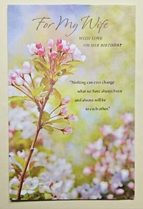 Happy Birthday/For My Wife, With Love!/Greeting Card/(incl. Envelope 8×5.5") - Picture 1 of 4