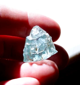 SCHÖNER AAAA+ BRASILIEN SELTENER BLAU GEÄTZTER AQUAMARIN EDELSTEIN KRISTALL MINERAL EXEMPLAR - Bild 1 von 7