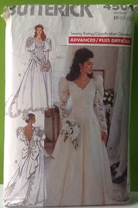 Butterick Pattern 4501 Misses Wedding Dress Bride 8 10 12 Uncut - Picture 1 of 1