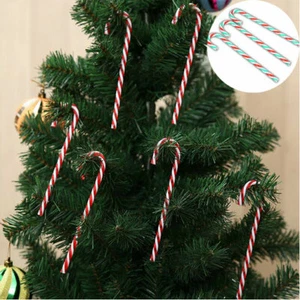6 x Christmas plastic Candy Decorations Tree Arts & Crafts Canes - Bild 1 von 13