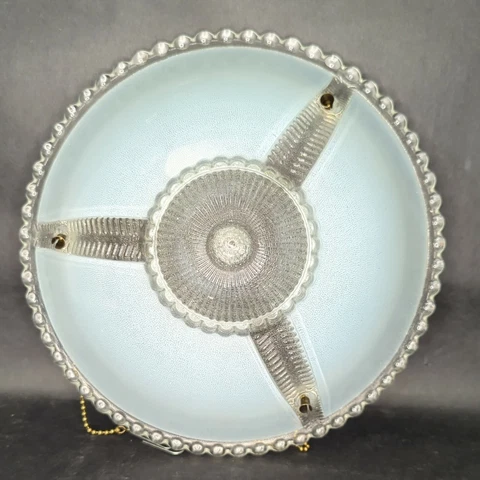 Vintage ART DECO 10" Ceiling Light Glass Cover Antique FIXTURE Globe Cover
