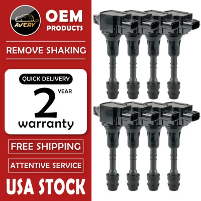Pack of 8 Ignition Coil for Nissan Titan Armada 2007-2015High Quality UF551 Foto 1 de 4