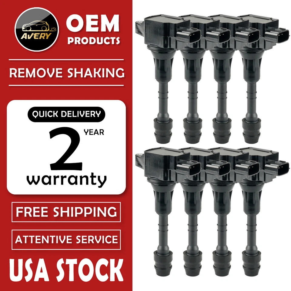 Pack of 8 Ignition Coil for Nissan Titan Armada 2007-2015High Quality UF551 Foto 1 de 4