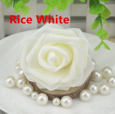 10pcs 7-8CM Artificial PE Foam Roses Flowers Heads DIY Home Wedding Decora  - Image 1 of 4