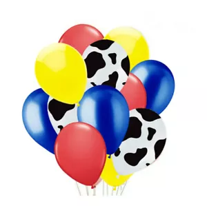 Cow print Farm barnyard toy story inspired birthday balloons ( 12 pc set) - Picture 1 of 1