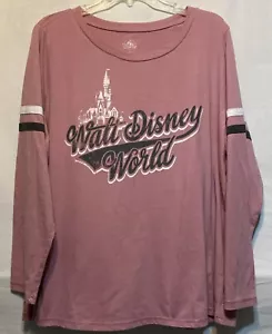 Disney Parks WDW Ringer Camicia Manica Lunga Castello di Cenerentola Donna XL - Foto 1 di 5