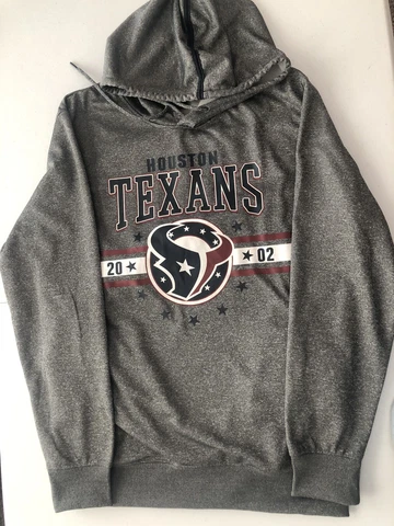 NFL Team Apparel Houston Texans Hoodie Gray Size Large Cover
