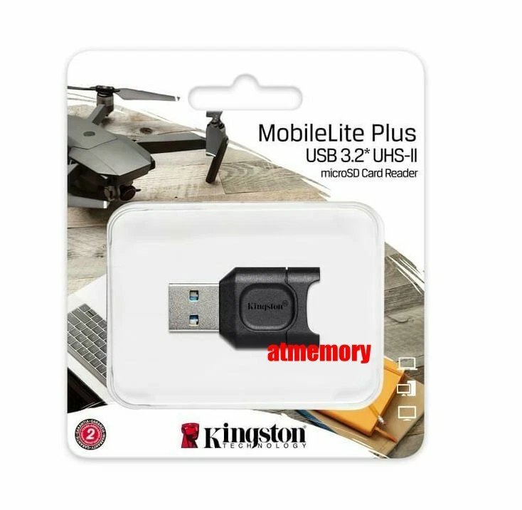 Kingston MobileLite Plus MLPM Card Reader For UHS-I UHS-II Micro SD USB3.2 - Image 1 of 1