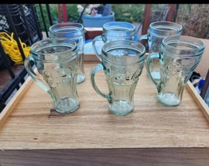 Lot of vintage coke glasses 6 TOTAL!!! - Picture 1 of 2