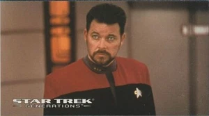 STAR TREK GENERATIONS MOVIE CARD - RIKER # 59 - Picture 1 of 1