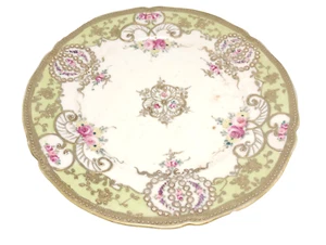 Nippon noritake embellished plate hand-painted floral design - Picture 1 of 6