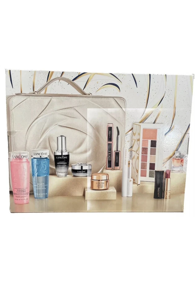 LANCOME BEAUTY BOX THE HOLIDAY MAKEUP COLLECTION GIFT SET NEW 10 PC GLOW LOOK - Image 1 of 1