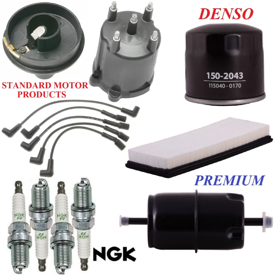 Kit de afinación filtros tapa rotor cables tapones para Jeep Wrangler L4 2,5 L 1987-1990 Foto 1 de 1