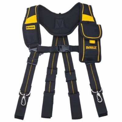 Dewalt Pro Work Tool Belt Mobile Pouch Adjustable Suspender DWST80915-8 - Image 1 of 4