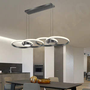 Modern Chandelier Round Pendant Lights Living Room Bedroom LED Ceiling Light - Picture 1 of 18