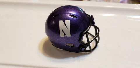 NORTHWESTERN WILDCATS BIG 10 SPEED  #53 POCKET PRO HELMET RIDDELL FOOTBALL Cover