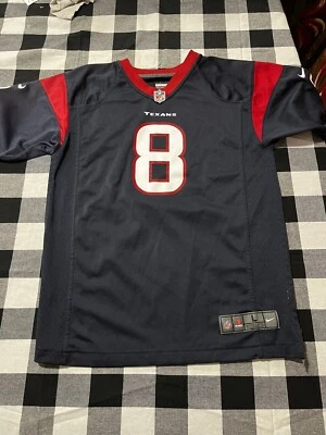 CAMISETA NIKE ON FIELD NFL FOOTBALL HOUSTON TEXANS 8 MATE SCHAUB AZUL MARINO Yout L Foto 1 de 4
