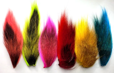BUCKTAIL COMBO PACK - 14 COLORS - CUSTOM COMBOS - Fly Tying Material - 6 Patches - Image 1 of 4