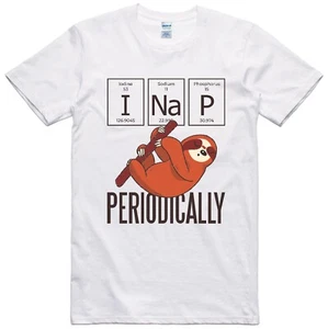 Funny Unisex T Shirt Sloth Periodic Element Regular Fit 100% Cotton Tee - Picture 1 of 1