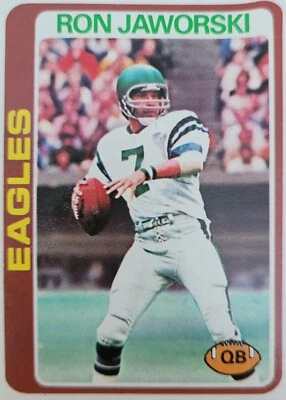 RON JAWORSKI 1978 Topps Football #449 Philadelphia Eagles - Image 1 of 2