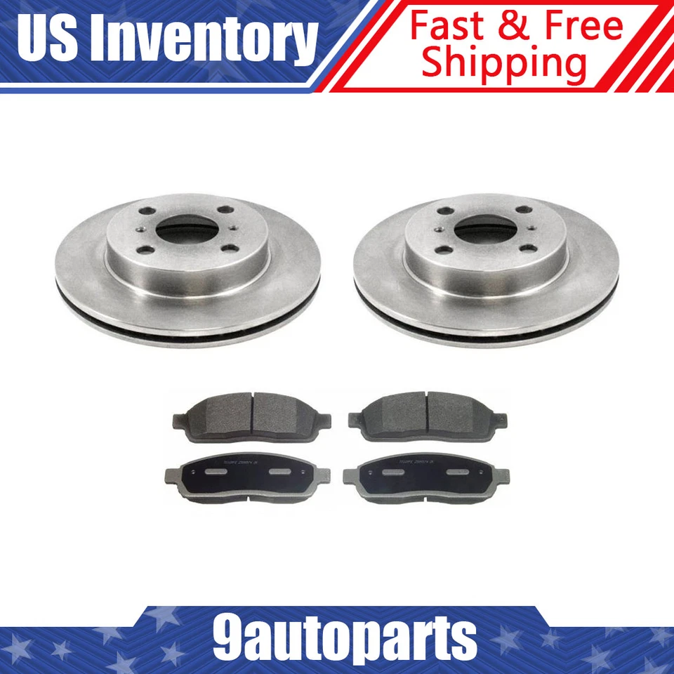 Rotores de freno delanteros y pastillas de freno de cerámica para Toyota Echo 2000 Foto 1 de 4