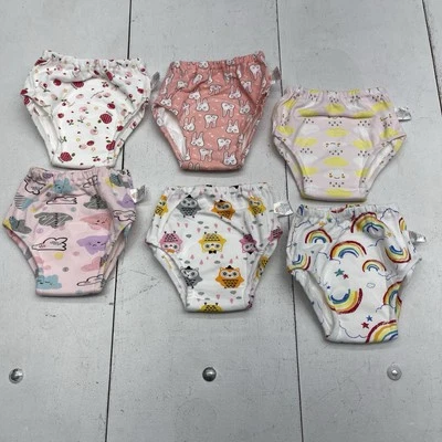 Paquete de 6 ropa interior de entrenamiento para ir al baño absorbente gruesa Skhls para niñas pequeñas talla 4T Foto 1 de 4