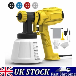 800W Paint Sprayer Electric HVLP Sprayer 1200ML Paint Spray Gun + 4 Nozzles - Picture 1 of 19