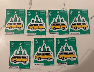 Volkswagen VW Bus Trees Vinyl Sticker Westfalia Westy Camper Van Lot Of 7 - Image 1 of 3
