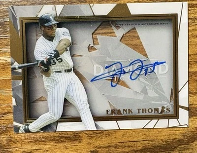 Diamond Icons Frank Thomas 2022 en tarjeta tinta azul automático #5/5 Foto 1 de 2