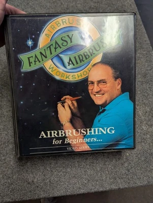 Fantasy Airbrush Workshop Beginners Vintage VHS 4 Tape Boxset Bob Poiry 1993 New - Image 1 of 4