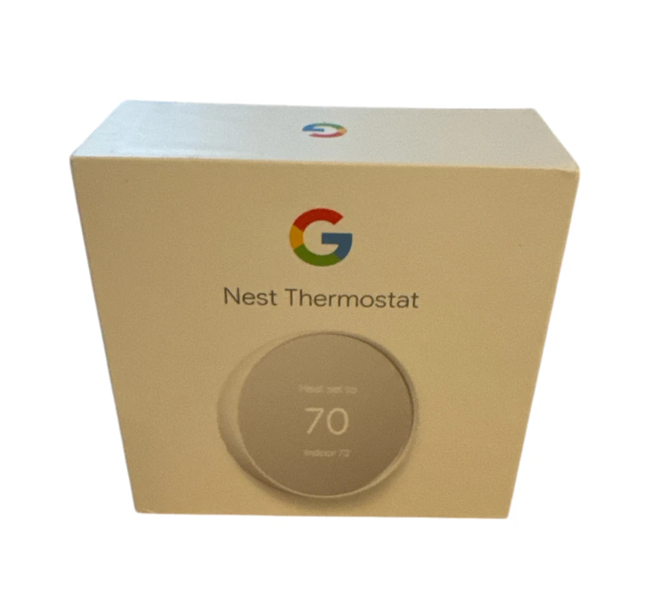 Google Nest Smart Thermostat, Snow - GA01334-US - Image 1 of 1