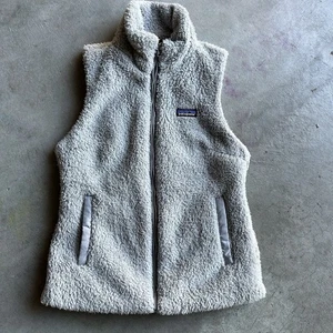 Patagonia Damen Los Gatos Fleece Weste Full Zip Fuzzy Deep Pile Grau Gr. M - Bild 1 von 6