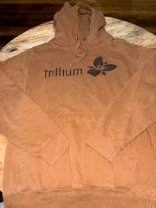 Trillium brewery brown long sleeve hooded sweatshirt small - Picture 1 of 5