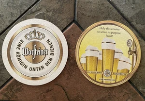 5 Vintage Warsteiner Deutsch Bier Karton Untersetzer 4,25" 10,5 cm Breweriana NEU - Bild 1 von 5