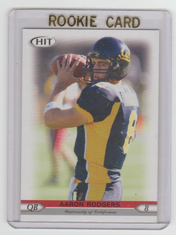 Tarjeta de novato Aaron Rodgers 2005 Sage Hit #8 SP RC Cal Bears PACKERS Steelers JETS Foto 1 de 1