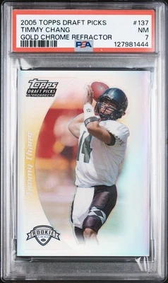 2005 TOPPS DRAFT PICKS & PROSPECTS #137 TIMMY CHANG 11/199 PSA 7 - Image 1 of 2