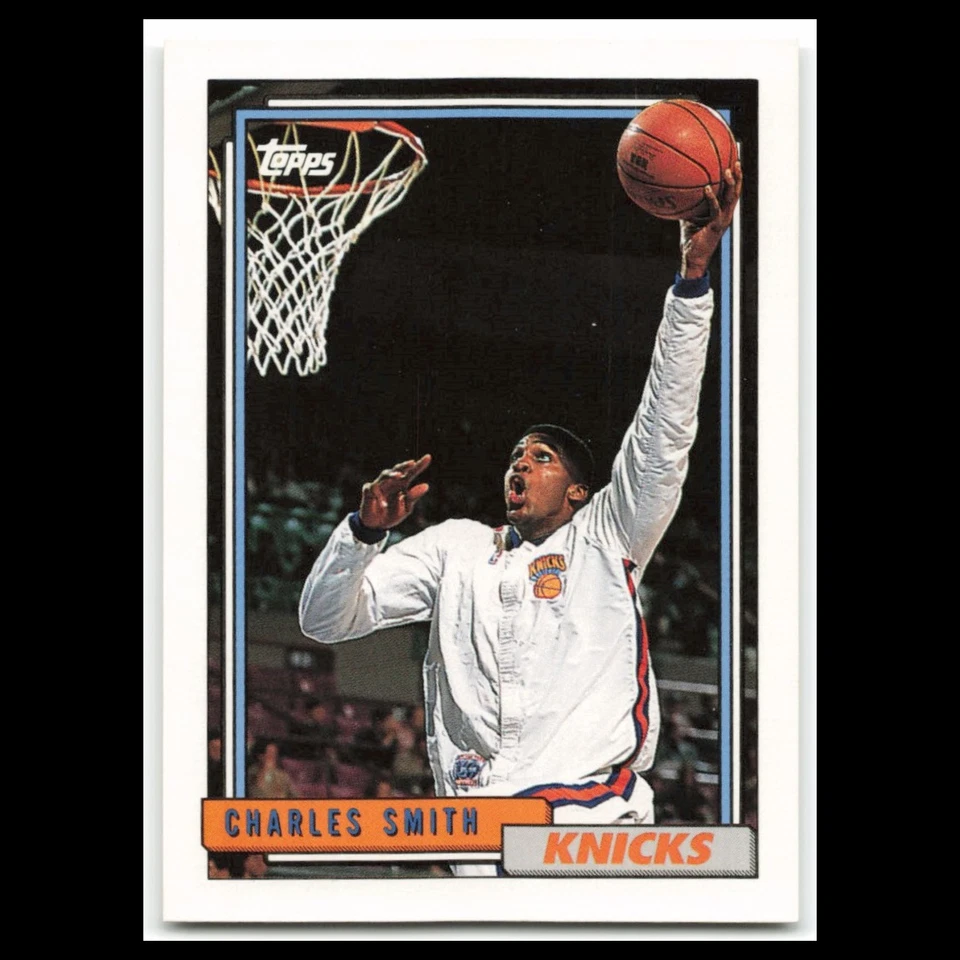 Charles Smith #253 1992 Topps New York Knicks Basketball Card NBA NM - Изображение 1 из 3