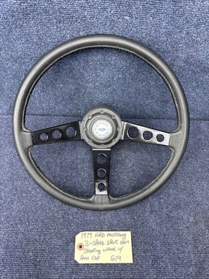 3 Spoke Sport Steering Wheel 1978 1979 Ford Mustang Gt Lx Bronco F150 OEM - Image 1 of 4