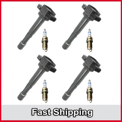 UF311 4 bobinas de encendido y 4 bujías Bosch Platinum 8 piezas para Honda Accord Civic Foto 1 de 4