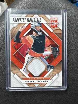 2020 Panini Elite Extra Edition - Prospect Materials Adley Rutschman /199  - Image 1 of 2