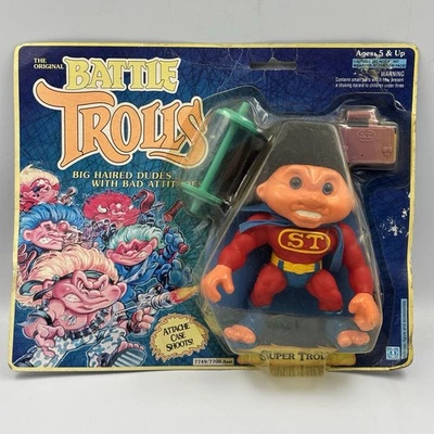 1992 Hasbro The Original Battle Trolls Super Troll Action Figure  - Image 1 of 4