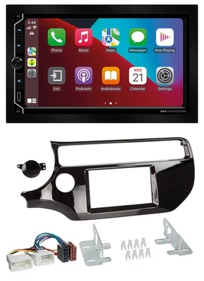 ESX 2DIN DAB USB MP3 Bluetooth Autoradio für Kia Rio UB ab 15 piano-schwarz - Bild 1 von 4