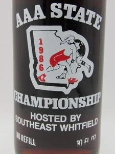 AAA STATE WRESTLING CHAMPIONSHIP - Coca Cola Bottle - Dalton, Georgia - 1986 - Picture 1 of 6