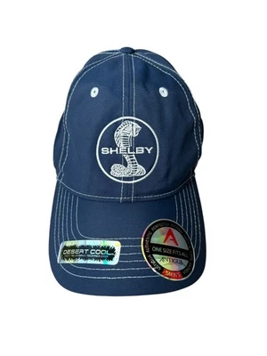 NEW Shelby Antigua Cap Hat Desert Cooling OS Blue White Cobra Performance - Image 1 of 4