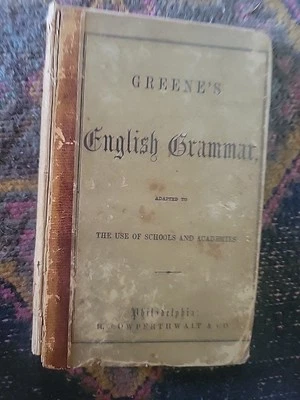 An Introduction To The Study Of English Grammar By Samuel S Greene 1864 HC - Image 1 of 4